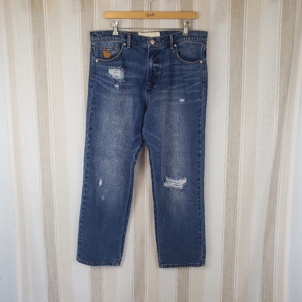 Gloria Vanderbilt x‎ Christian Siriano Miles Straight Jeans Blue Size 32/14